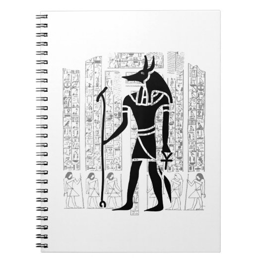 Anubis Egyptian Mythology Notitieboek (Voorkant)
