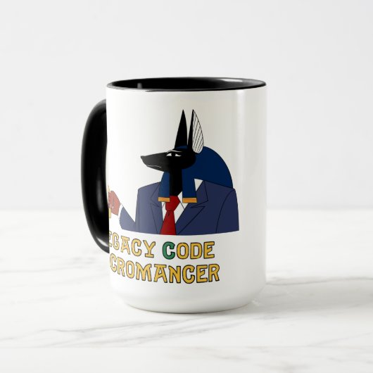 Anubis égyptien Legacy Code Necromancer Combo Mug (Devant gauche)