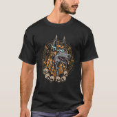 Anubis Egyptische God Afterlife Occulte Mythodolog T-shirt (Voorkant)