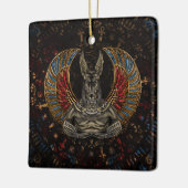 Anubis - Egyptische God Keramisch Ornament (Links)