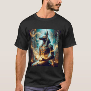 Anubis Egyptische God Mythe Na het leven Dood Fant T-shirt