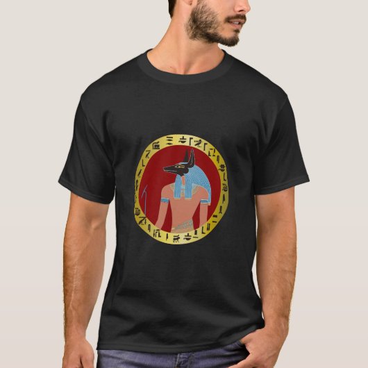 Anubis, Egyptische God T-shirt (Voorkant)