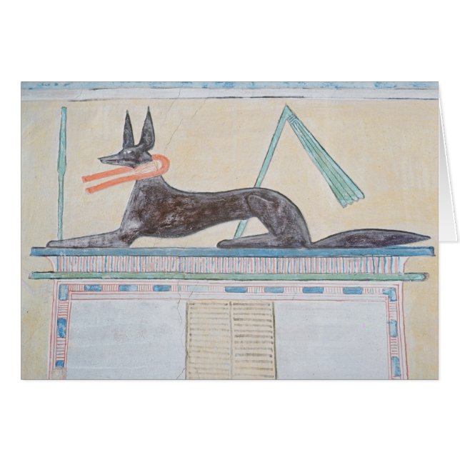 Anubis, Egyptische god van de doden (Voorkant Horizontaal)
