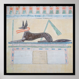 Anubis, Egyptische god van de doden Poster