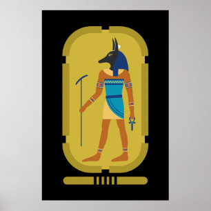 Anubis Egyptische God van Mummificatie Poster