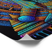 Anubis Egyptische kunst Poster (Hoek)