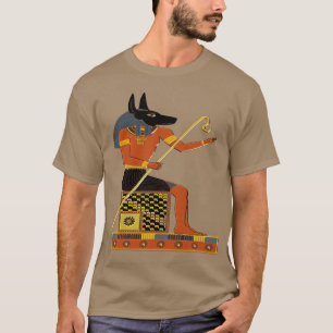 Anubis Egyptische volkskunst T-shirt