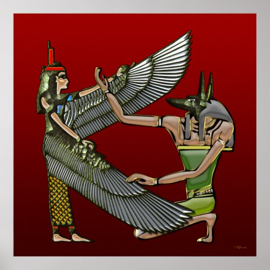 Anubis en Nut Poster (Voorkant)