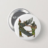 Anubis en Nut Ronde Button 5,7 Cm (Voorkant /achterkant)