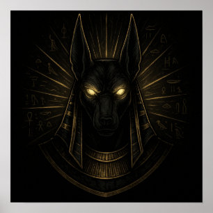 Anubis God van het hiernamaals - Egyptische mythol Poster