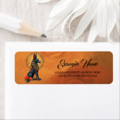 Anubis in the moonlight,  etiket (Insitu)