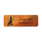 Anubis in the moonlight,  etiket (Voorkant)