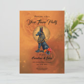 Anubis in the moonlight kaart (Staand voorkant)