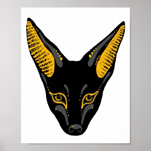 Anubis Jackal Art Poster (Voorkant)