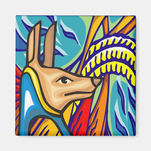 Anubis Magnet égyptien (Devant)