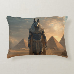 Anubis-mythologiekussen – Egyptische god huisdecor Accent Kussen