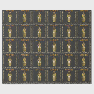 Anubis Onverschrokken Grafbewaker Oud Egypte Cadeaupapier