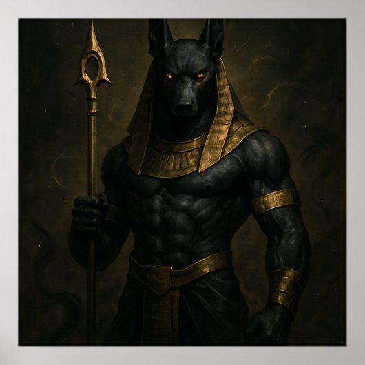 Anubis Oud-Egyptisch Poster (Voorkant)