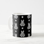 Anubis Oud-Egyptische God Koffiemok (Voorkant links)