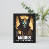 Anubis Oude Egyptische God van de Dood Briefkaart (Staand voorkant)