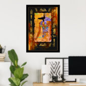 ANUBIS Poster d'Art de Dieu égyptien (Bureau à domicile)