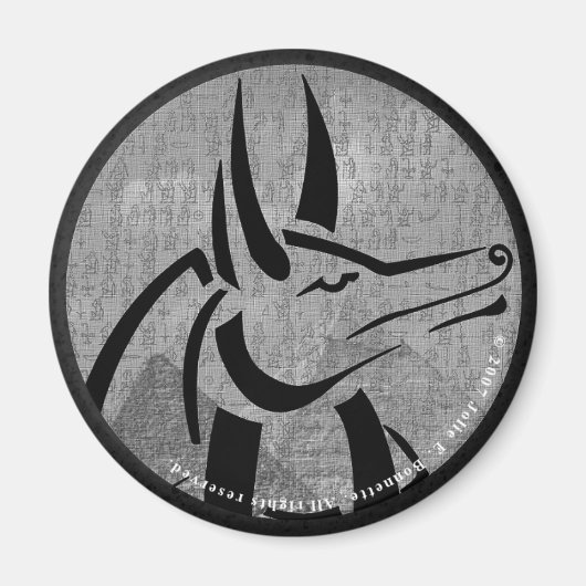 Anubis Round Magnet Magneet (Voorkant)