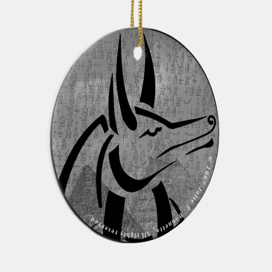 Anubis Round Ornament (Rechts)