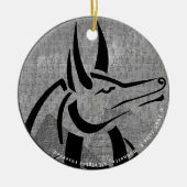 Anubis Round Ornament (Voorkant)