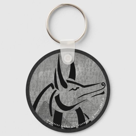 Anubis Round Sleutelhanger (Voorkant)