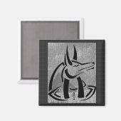 Anubis Square Magnet Magneet (Voorkant / Achterkant)