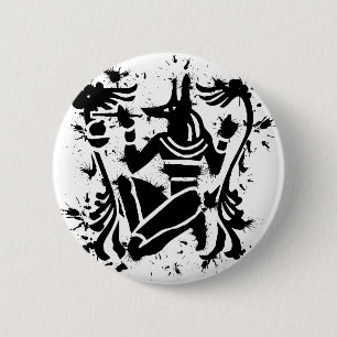 ANUBIS STAMP RONDE BUTTON 5,7 CM