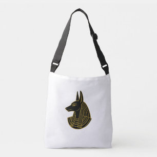 Anubis-tas – Gouden Egyptische Godheid Design Crossbody Tas