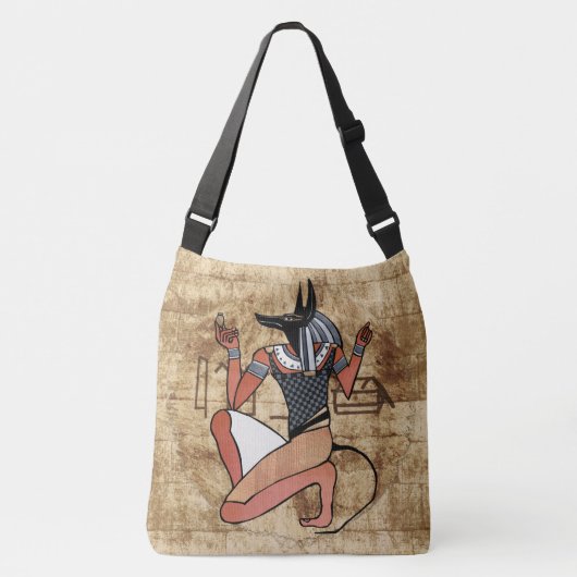 Anubis The Guardian Egyptian Crossbody Tas (Voorkant)