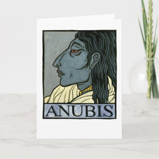 Anubis Wenskaart Kaart (Voorkant)