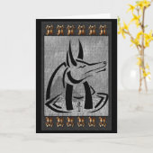 Anubis Wenskaart Style 2 Kaart (Gele Bloem)