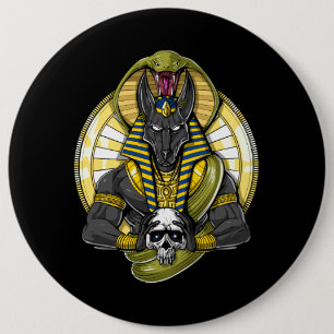 Anubis Wolf Ronde Button 6,0 Cm