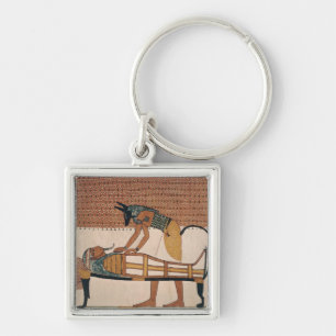 Anubis woont de mammie van Sennedjem bij Sleutelhanger