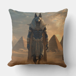 Anubis Worpillow – Egyptische Mythologie Muurkunst Kussen