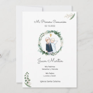 Anuncio Comunión estampa estampita  Kaart