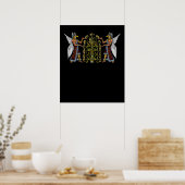 Anunnaki Aliens Ancient Sumerian Gods Poster (Keuken)