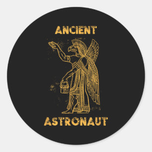 Anunnaki Ancient Astronaut Sumerian Alien Theorist Ronde Sticker