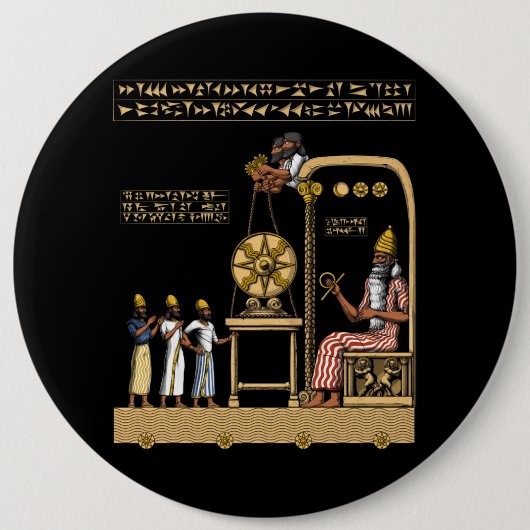 Anunnaki Gods Ronde Button 6,0 Cm (Voorkant)