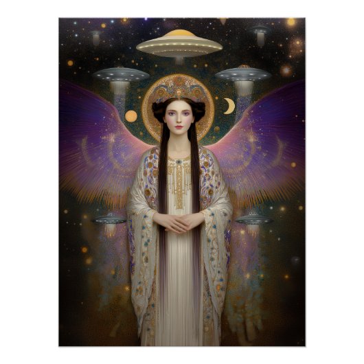 Anunnaki Star Goddess Ishtar High Frequency Art Perfect Poster (Voorkant)