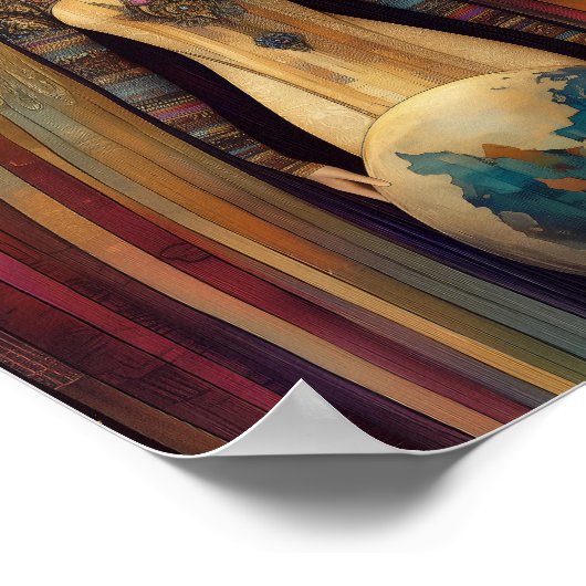 Anunnaki ster Godin Ishtar Abstracte surrealistisc Poster (Hoek)