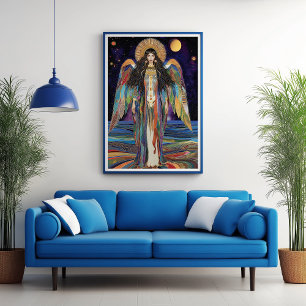 Anunnaki Ster Göttin Inanna Art Nouveau Poster