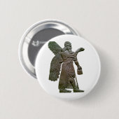 Anunnuki Ancient Sumerian buitenaardse buitenaards Ronde Button 5,7 Cm (Voorkant /achterkant)