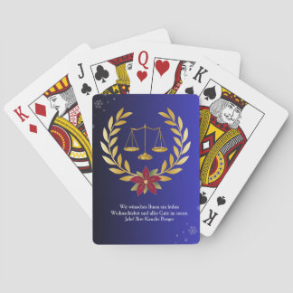 Anwalt Pokerkarten Geschenk für Weihnachten Pokerkaarten