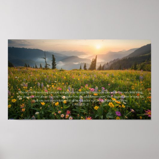 Anxiety and Worry Inspirational Words of Wisdom Poster (Voorkant)