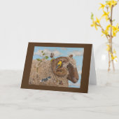 Anxieux pour la carte de temps de détection (Fleur jaune)