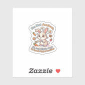 Anxious Bunny Snack Alert Sticker (Feuille)